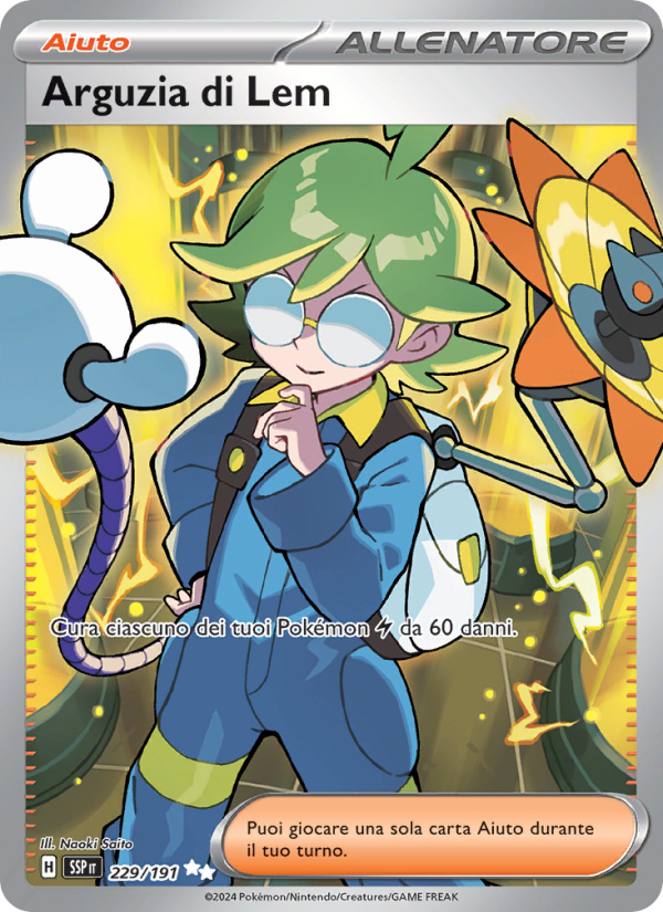 Arguzia di Lem 229/252 — Surging Sparks (Italian Pokémon TCG card)