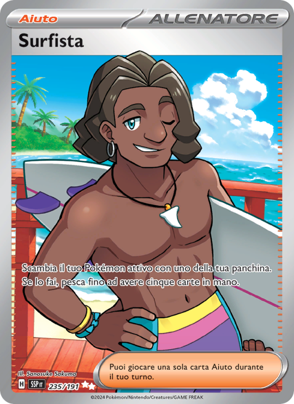 Surfista 235/252 — Surging Sparks (Italian Pokémon TCG card)