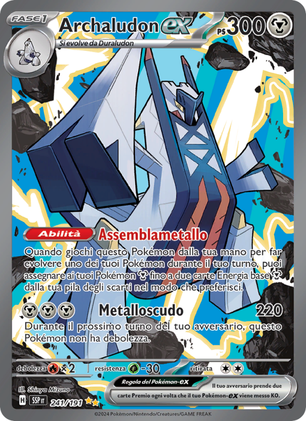 Archaludon-ex 241/252 — Surging Sparks (Italian Pokémon TCG card)