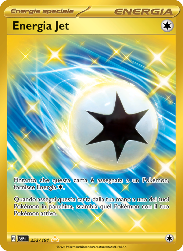 Energia Jet 252/252 — Surging Sparks (Italian Pokémon TCG card)