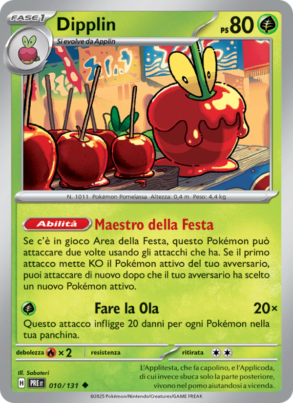 Dipplin 010/180 — Prismatic Evolutions (Italian Pokémon TCG card)