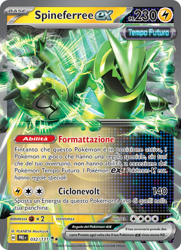 Spineferree-ex 032/180 — Prismatic Evolutions (Italian Pokémon TCG card)