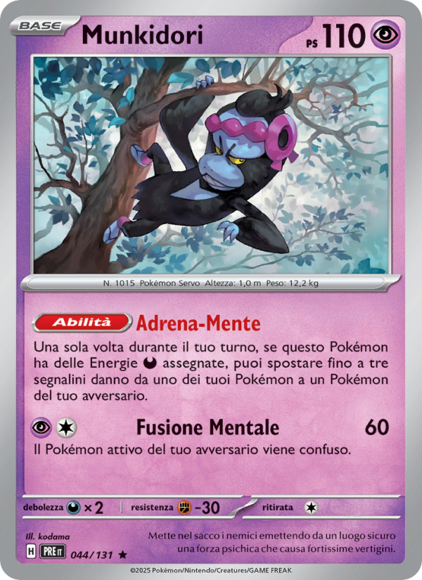 Munkidori 044/180 — Prismatic Evolutions (Italian Pokémon TCG card)