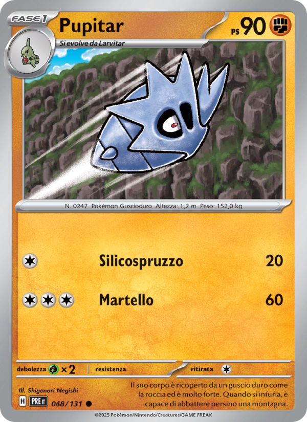Pupitar 048/180 — Prismatic Evolutions (Italian Pokémon TCG card)