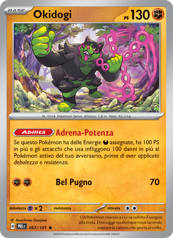 Okidogi 057/180 — Prismatic Evolutions (Italian Pokémon TCG card)