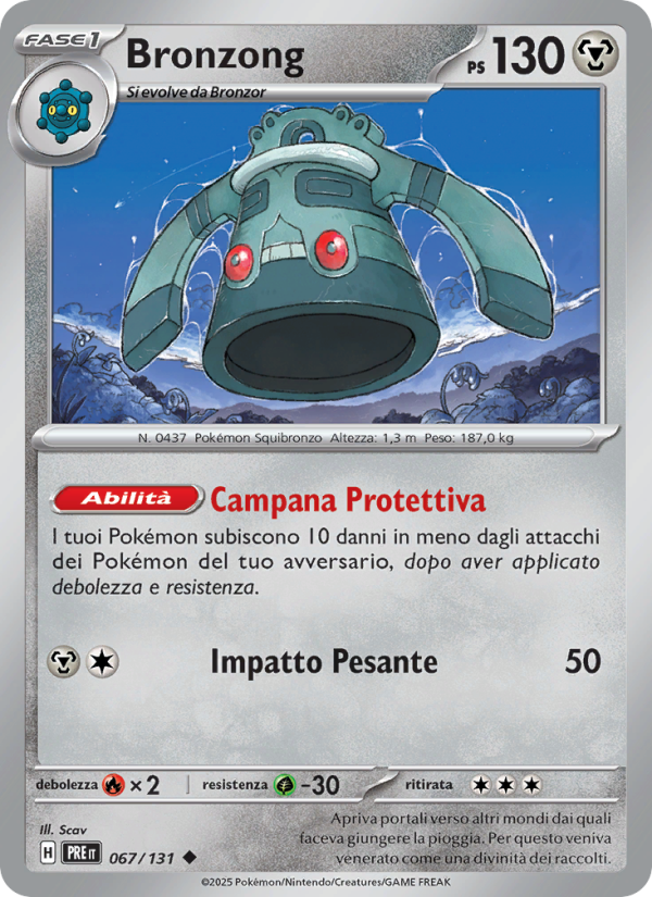 Bronzong 067/180 — Prismatic Evolutions (Italian Pokémon TCG card)
