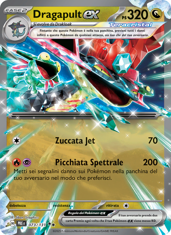 Dragapult-ex 073/180 — Prismatic Evolutions (Italian Pokémon TCG card)