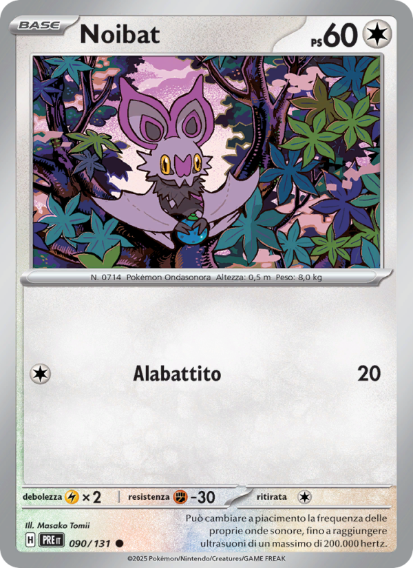 Noibat 090/180 — Prismatic Evolutions (Italian Pokémon TCG card)