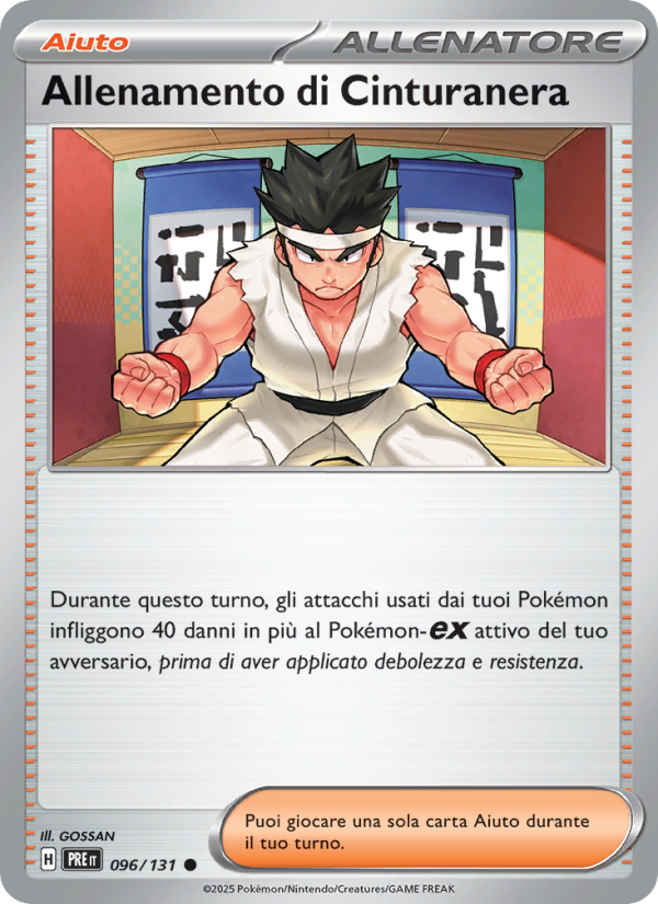 Allenamento di Cinturanera 096/180 — Prismatic Evolutions (Italian Pokémon TCG card)
