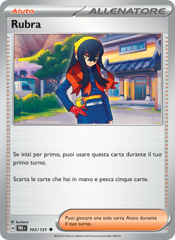 Rubra 103/180 — Prismatic Evolutions (Italian Pokémon TCG card)