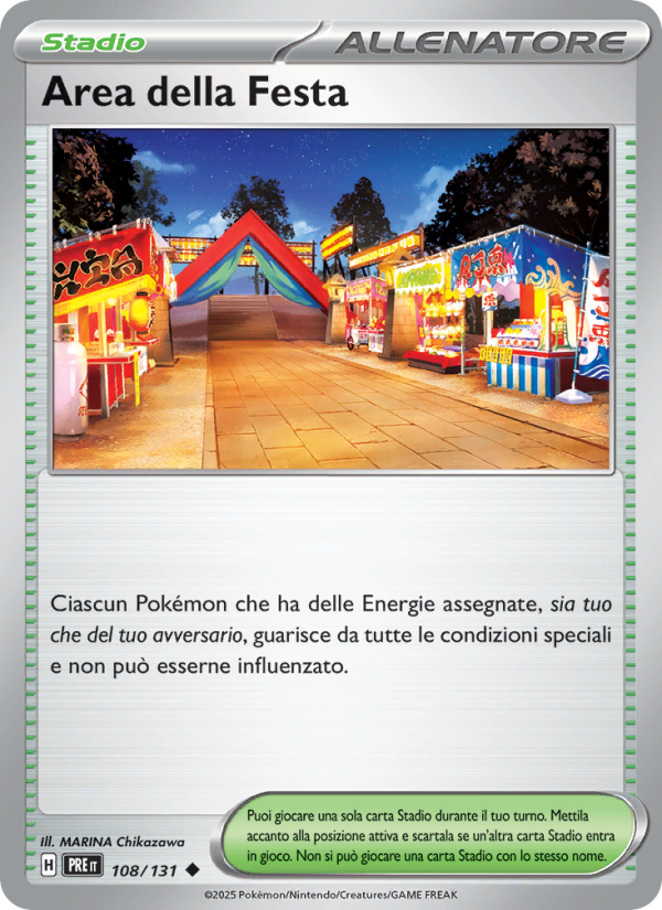 Area della Festa 108/180 — Prismatic Evolutions (Italian Pokémon TCG card)