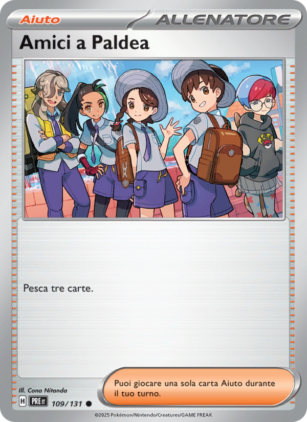 Amici a Paldea 109/180 — Prismatic Evolutions (Italian Pokémon TCG card)