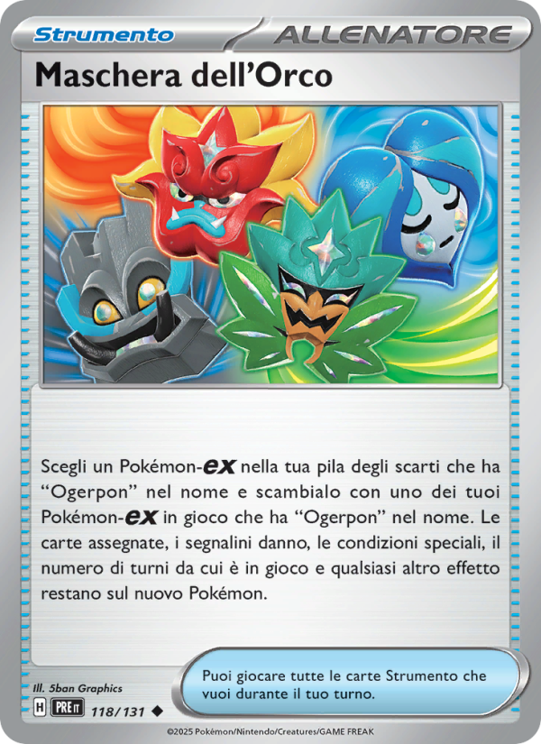 Maschera dell'Orco 118/180 — Prismatic Evolutions (Italian Pokémon TCG card)