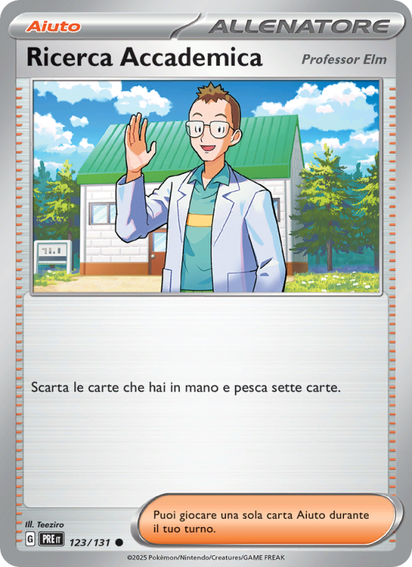 Ricerca Accademica 123/180 — Prismatic Evolutions (Italian Pokémon TCG card)
