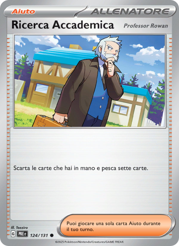 Ricerca Accademica 124/180 — Prismatic Evolutions (Italian Pokémon TCG card)