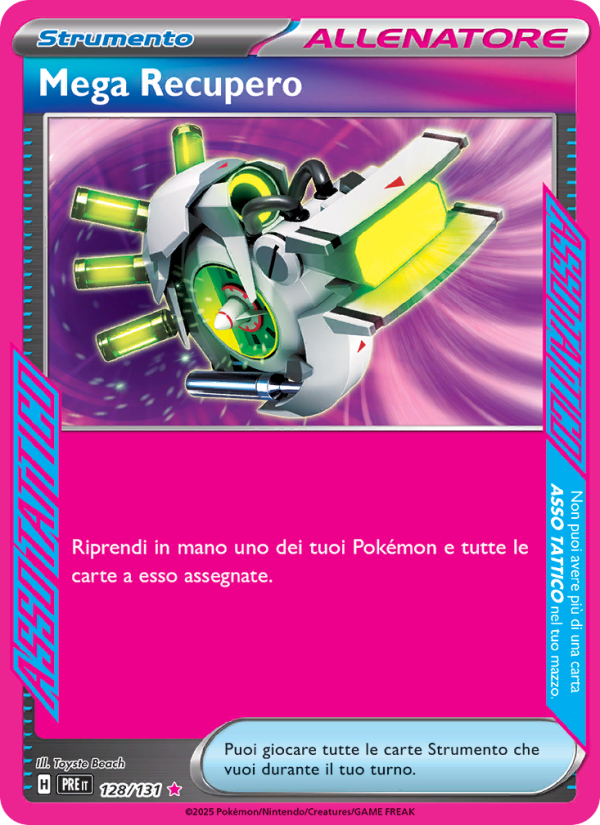Mega Recupero 128/180 — Prismatic Evolutions (Italian Pokémon TCG card)