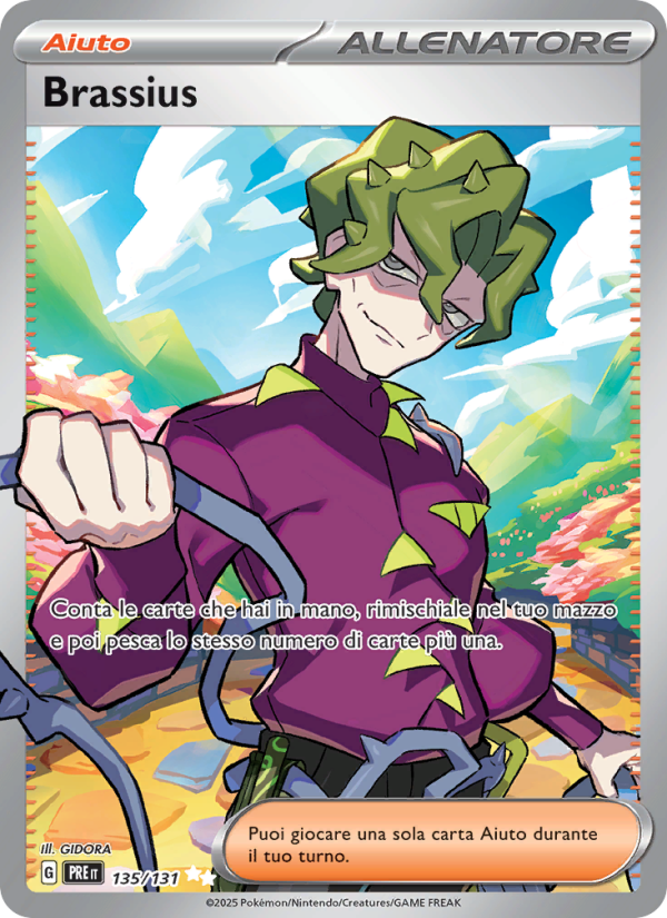 Brassius 135/180 — Prismatic Evolutions (Italian Pokémon TCG card)
