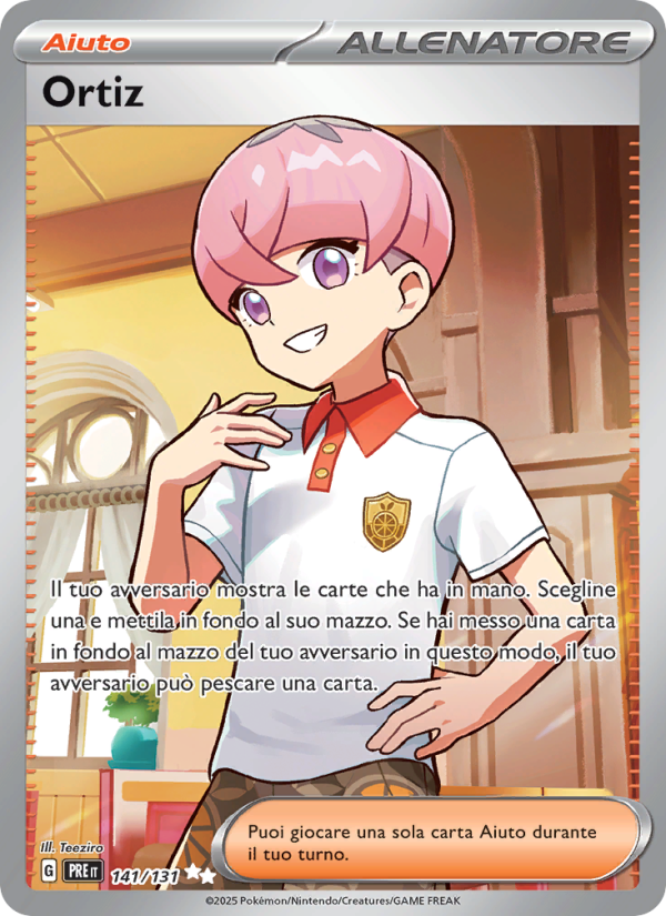 Ortiz 141/180 — Prismatic Evolutions (Italian Pokémon TCG card)