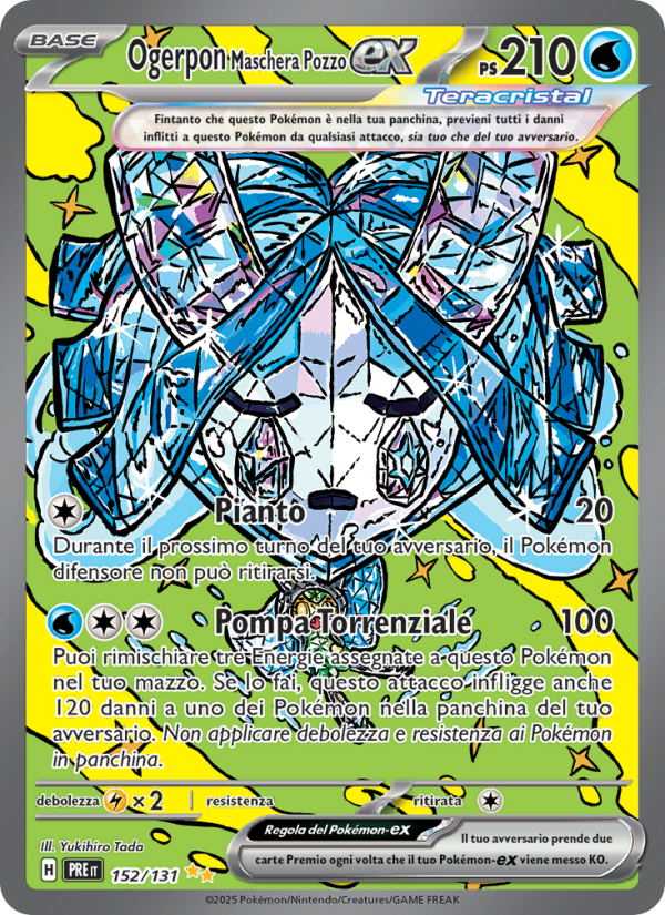 Ogerpon Maschera Pozzo-ex 152/180 — Prismatic Evolutions (Italian Pokémon TCG card)