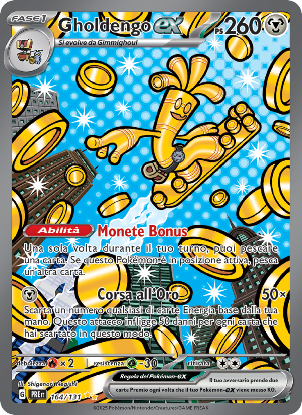Gholdengo-ex 164/180 — Prismatic Evolutions (Italian Pokémon TCG card)