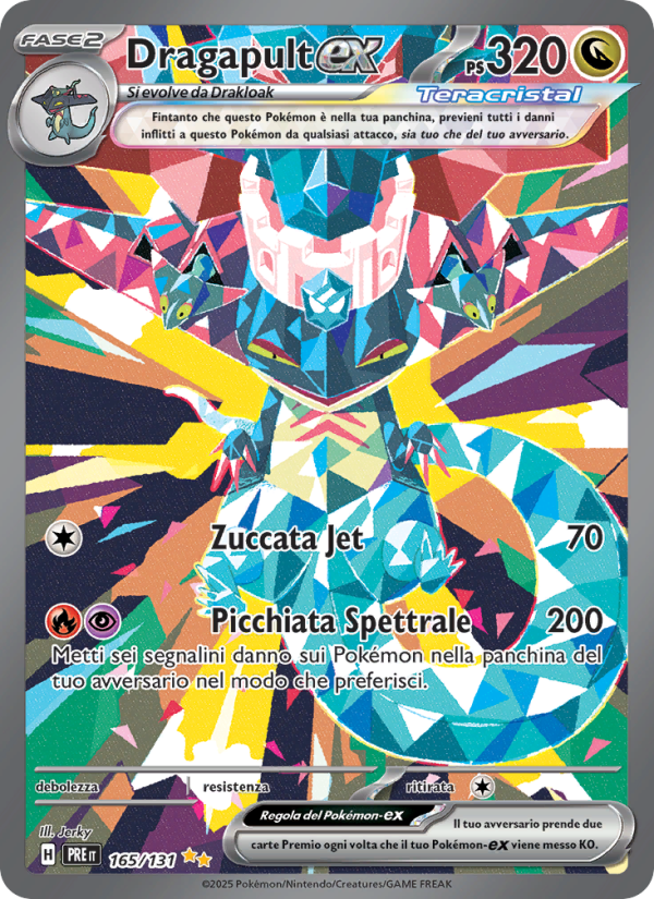 Dragapult-ex 165/180 — Prismatic Evolutions (Italian Pokémon TCG card)