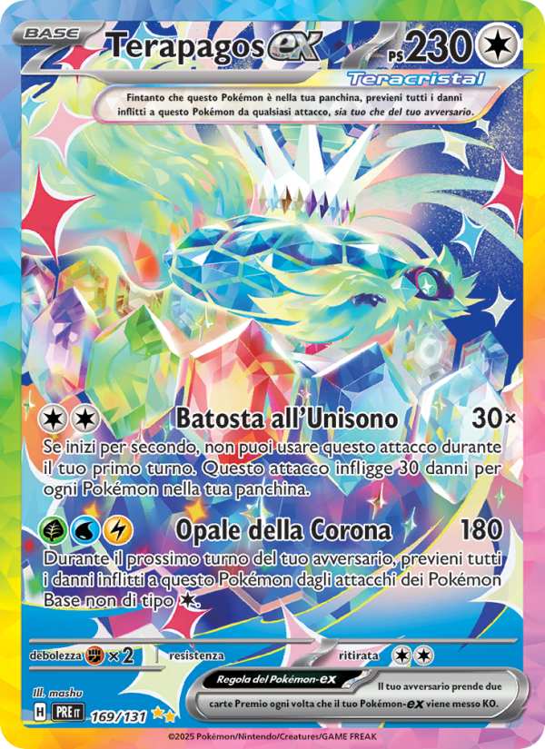 Terapagos-ex 169/180 — Prismatic Evolutions (Italian Pokémon TCG card)