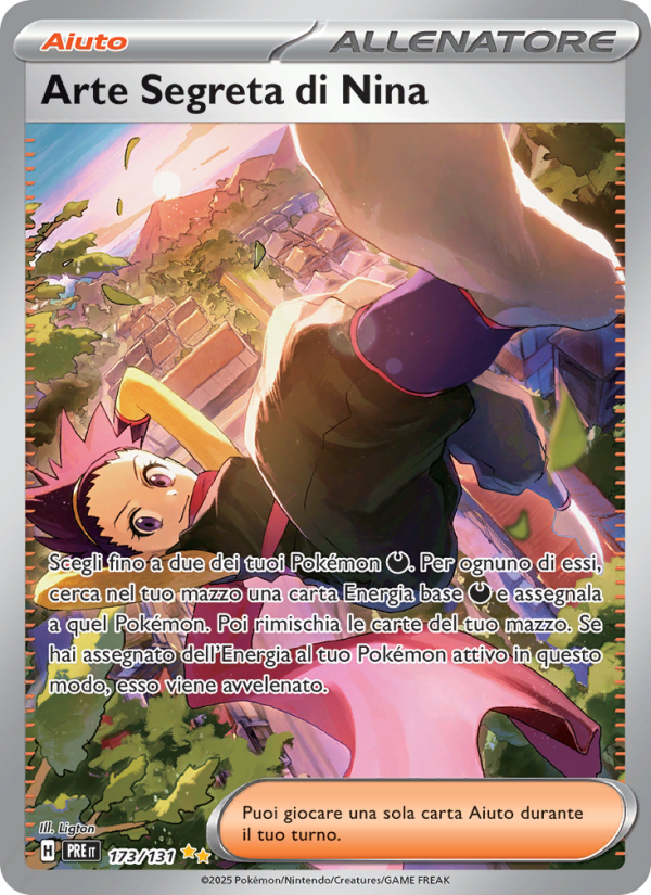 Arte Segreta di Nina 173/180 — Prismatic Evolutions (Italian Pokémon TCG card)