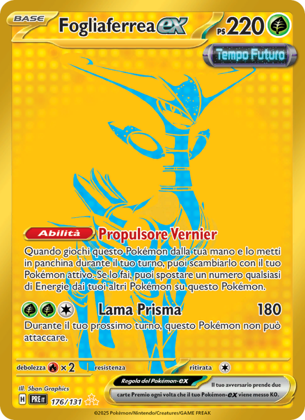 Fogliaferrea-ex 176/180 — Prismatic Evolutions (Italian Pokémon TCG card)