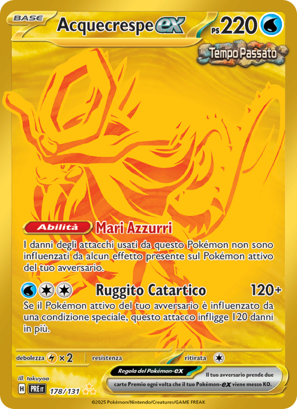 Acquecrespe-ex 178/180 — Prismatic Evolutions (Italian Pokémon TCG card)