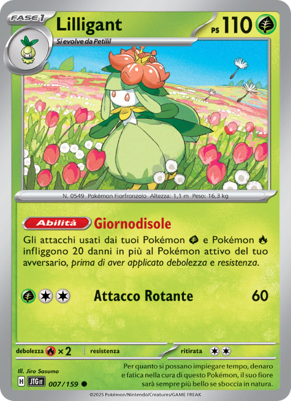 Lilligant 007/190 — Journey Together (Italian Pokémon TCG card)