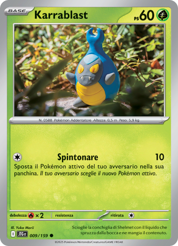 Karrablast 009/190 — Journey Together (Italian Pokémon TCG card)