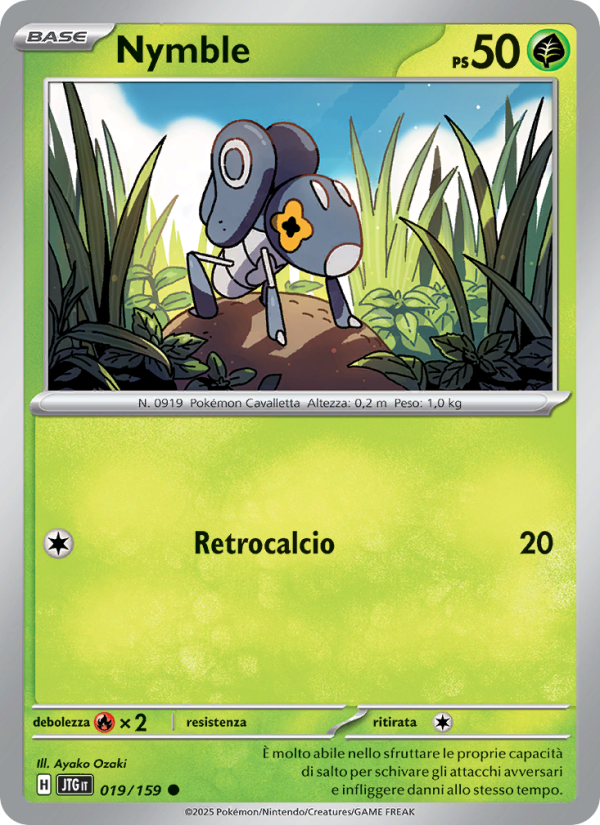Nymble 019/190 — Journey Together (Italian Pokémon TCG card)