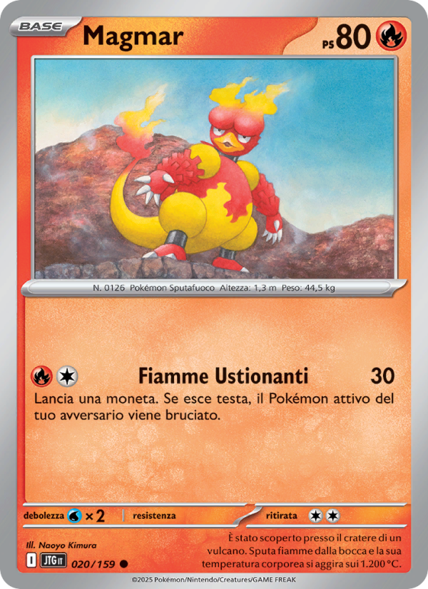 Magmar 020/190 — Journey Together (Italian Pokémon TCG card)