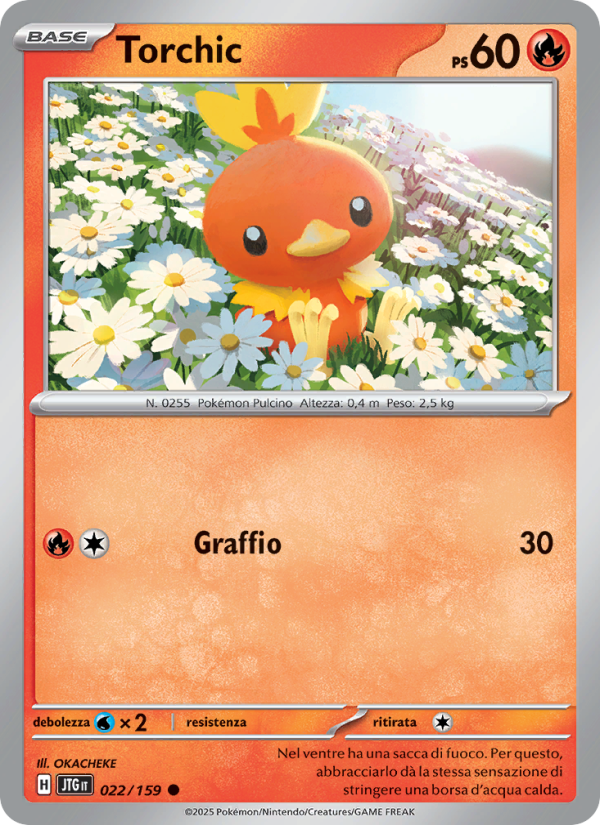 Torchic 022/190 — Journey Together (Italian Pokémon TCG card)