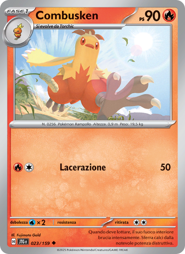 Combusken 023/190 — Journey Together (Italian Pokémon TCG card)