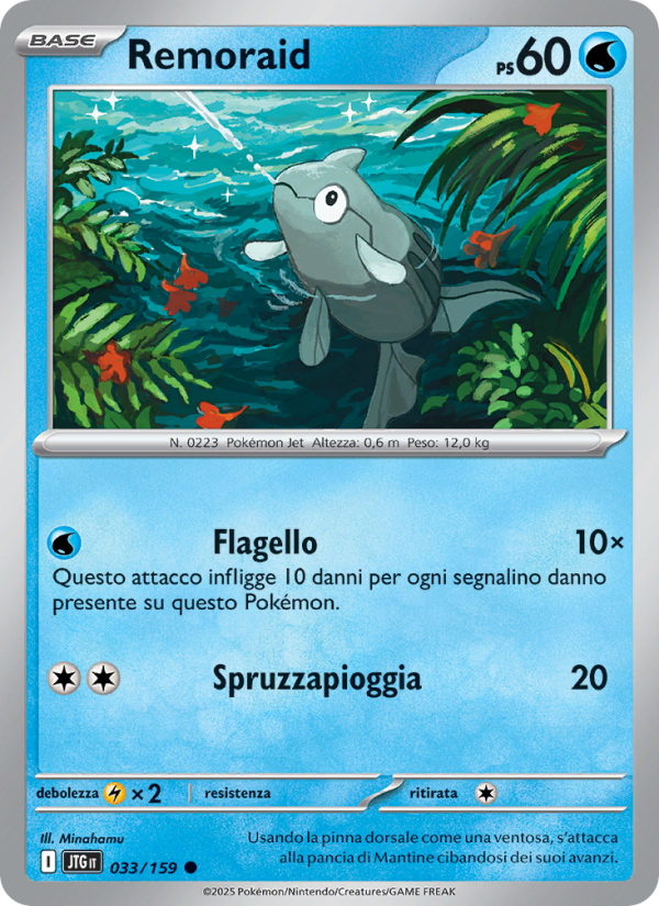 Remoraid 033/190 — Journey Together (Italian Pokémon TCG card)
