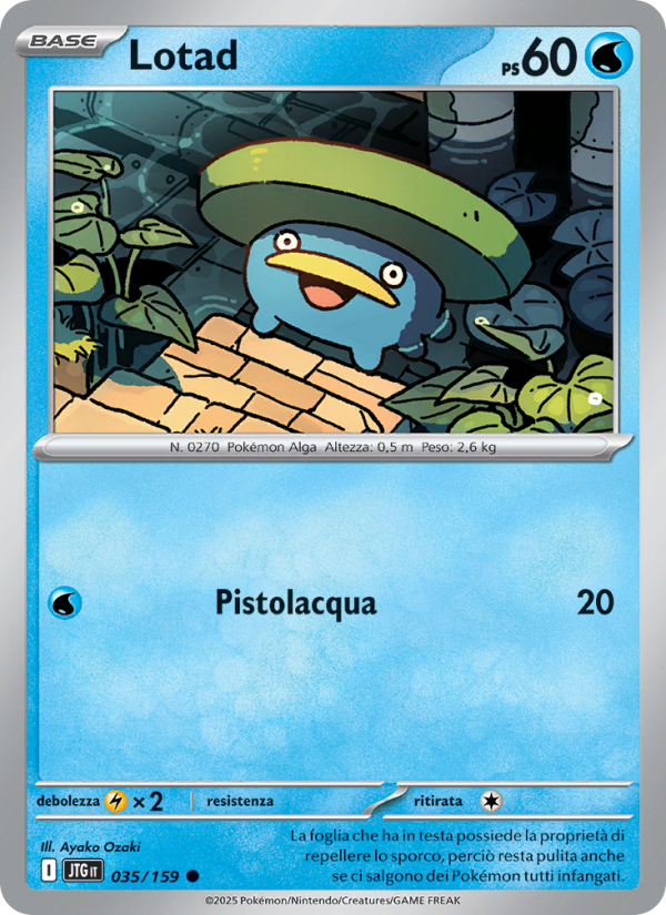 Lotad 035/190 — Journey Together (Italian Pokémon TCG card)
