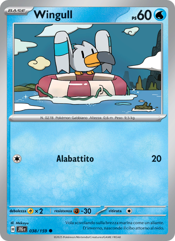 Wingull 038/190 — Journey Together (Italian Pokémon TCG card)