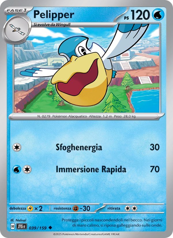 Pelipper 039/190 — Journey Together (Italian Pokémon TCG card)