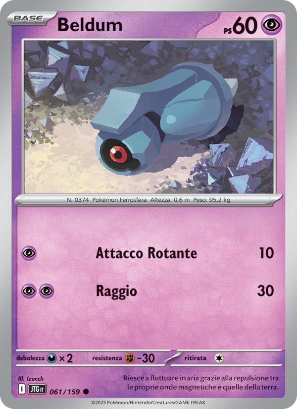 Beldum 061/190 — Journey Together (Italian Pokémon TCG card)