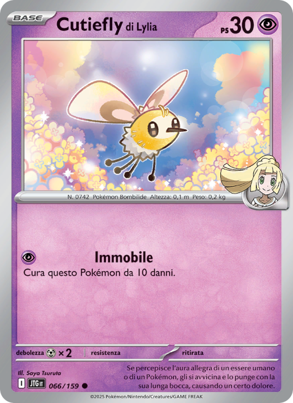 Cutiefly di Lylia 066/190 — Journey Together (Italian Pokémon TCG card)