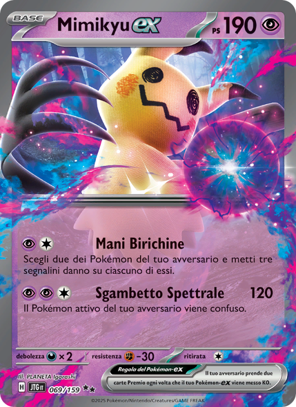 Mimikyu-ex 069/190 — Journey Together (Italian Pokémon TCG card)