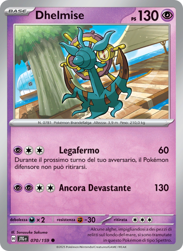 Dhelmise 070/190 — Journey Together (Italian Pokémon TCG card)