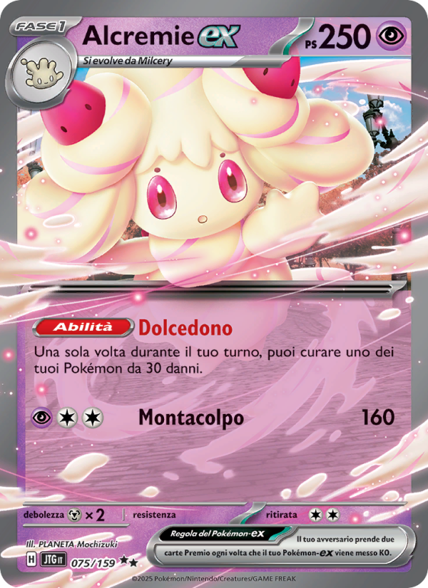 Alcremie-ex 075/190 — Journey Together (Italian Pokémon TCG card)
