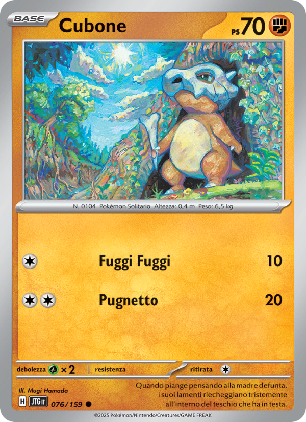 Cubone 076/190 — Journey Together (Italian Pokémon TCG card)