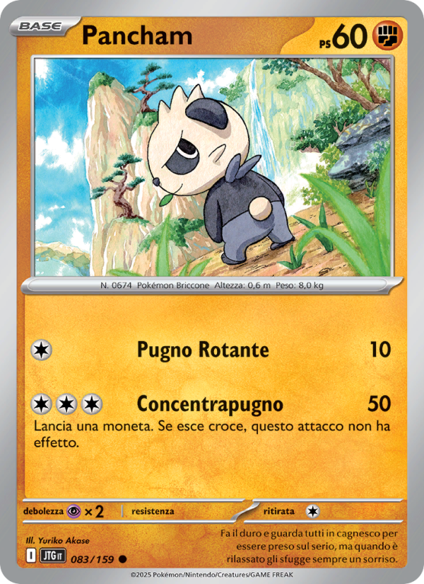 Pancham 083/190 — Journey Together (Italian Pokémon TCG card)
