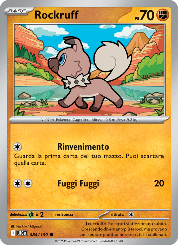 Rockruff 084/190 — Journey Together (Italian Pokémon TCG card)