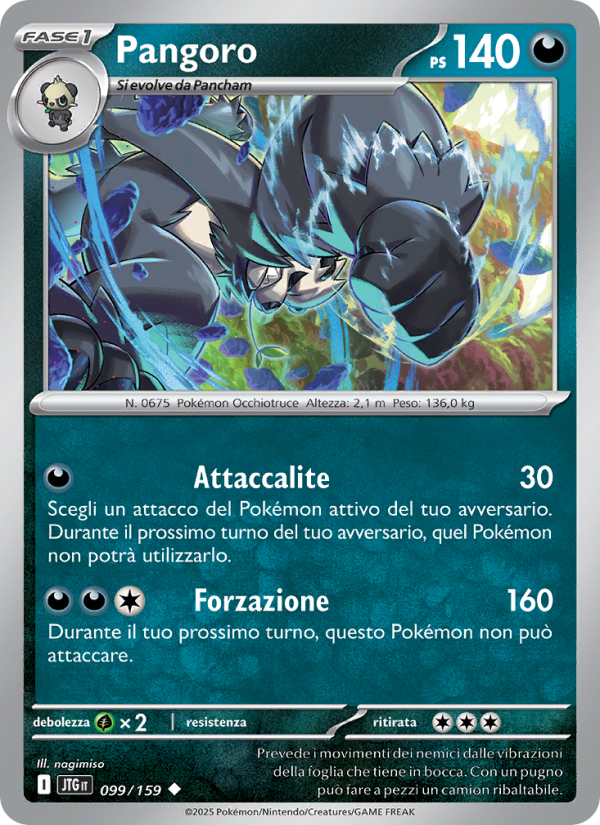 Pangoro 099/190 — Journey Together (Italian Pokémon TCG card)