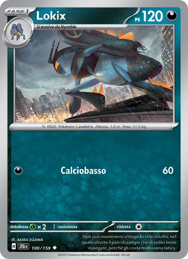 Lokix 100/190 — Journey Together (Italian Pokémon TCG card)