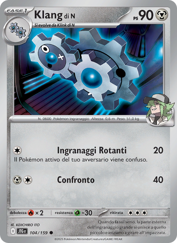 Klang di N 104/190 — Journey Together (Italian Pokémon TCG card)